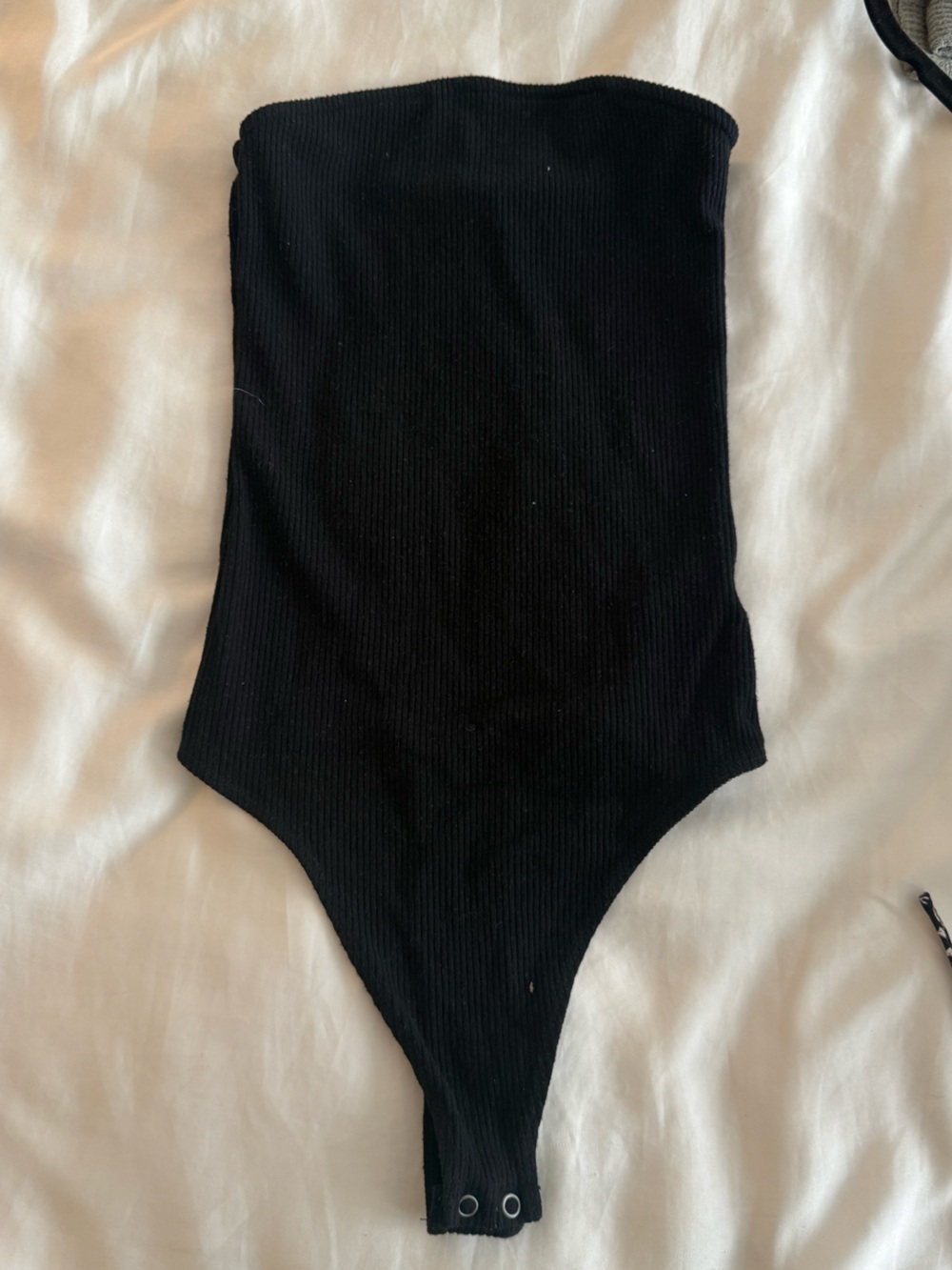 American Eagle Black strapless bodysuit
